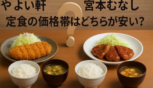 【比較】やよい軒と宮本むなしの定食価格はどちらが安い？